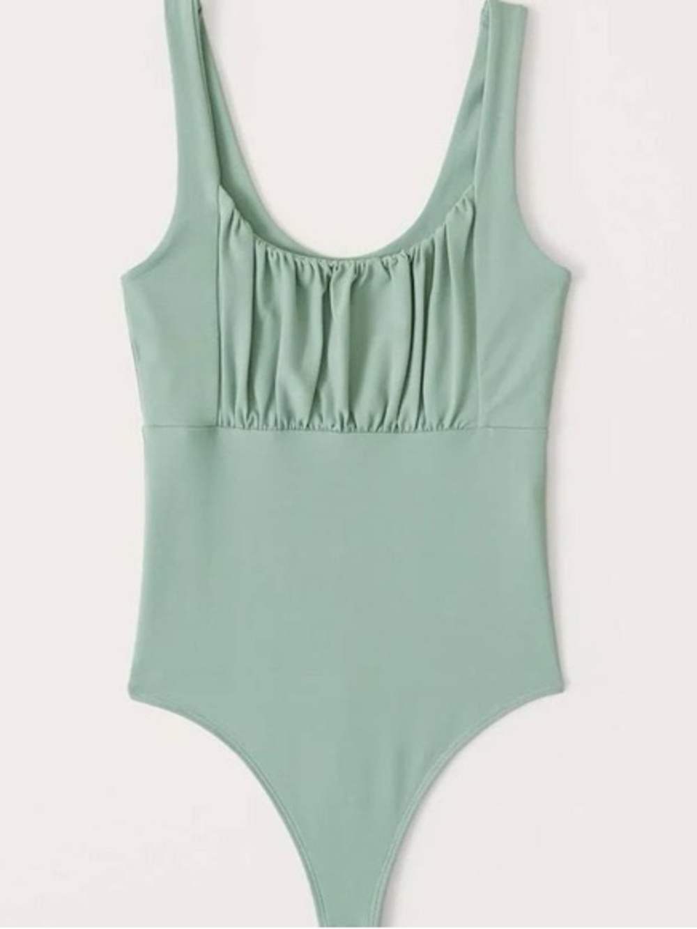 Abercrombie & Fitch Small Soft Collection Bodysuiy Light Sage Green